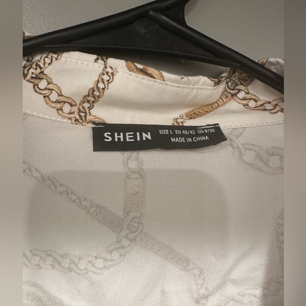 SHEIN Chain Print two piece set